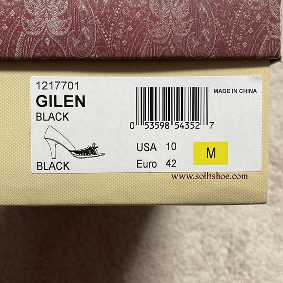 Women’s Söfft black leather high heel - Picture 6 of 6